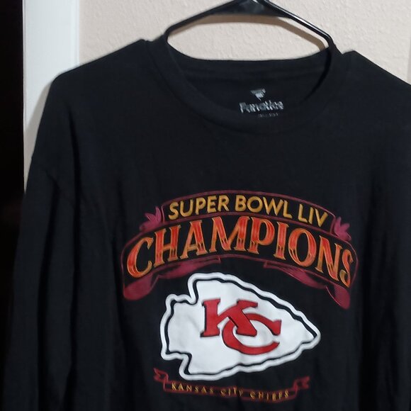 Kansas City Chiefs Super Bowl LVII Champions Long Sleeve T-shirt Size XL Black - Picture 8 of 11
